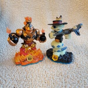 Set Of 2 Skylanders Swap Force Quick Draw Rattle Shake And Blast Zone Activision